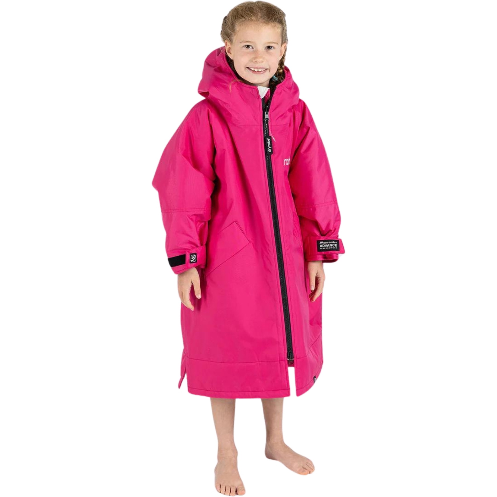 Advance 2026 Dryrobe Roupão De Troca De Roupa De Manga Comprida Para Júnior V3KSLSDA - Pink / Cinza Claro